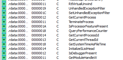 IDA Strings Window