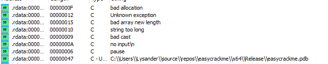 IDA Strings Window