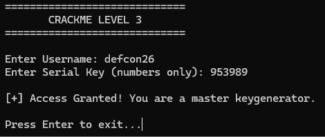 Level 3 success