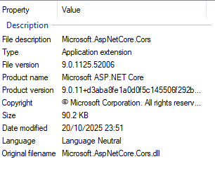 Legitimate library properties