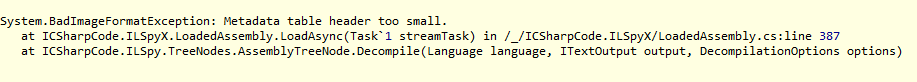 metadata header too small